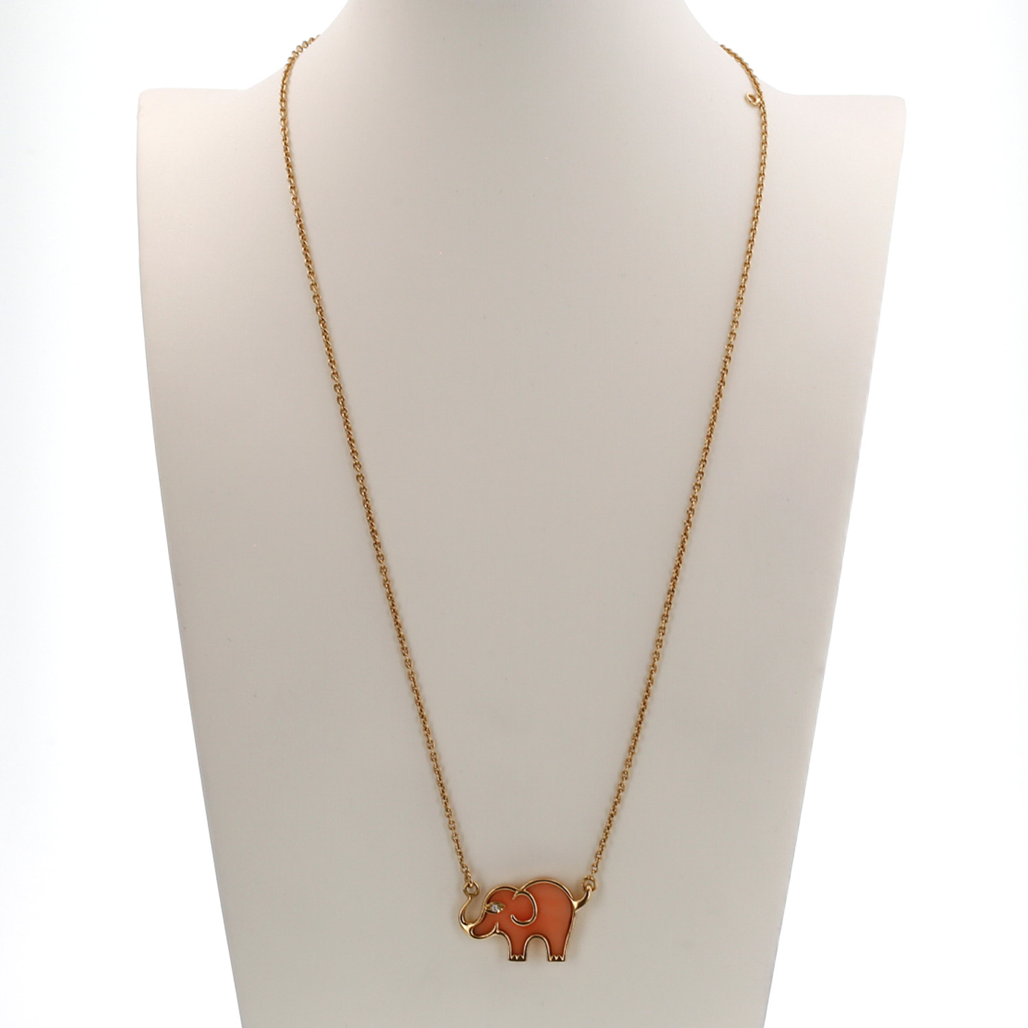Collana Van Cleef Arpels in oro giallo, Corail e diamanti - Detail D1