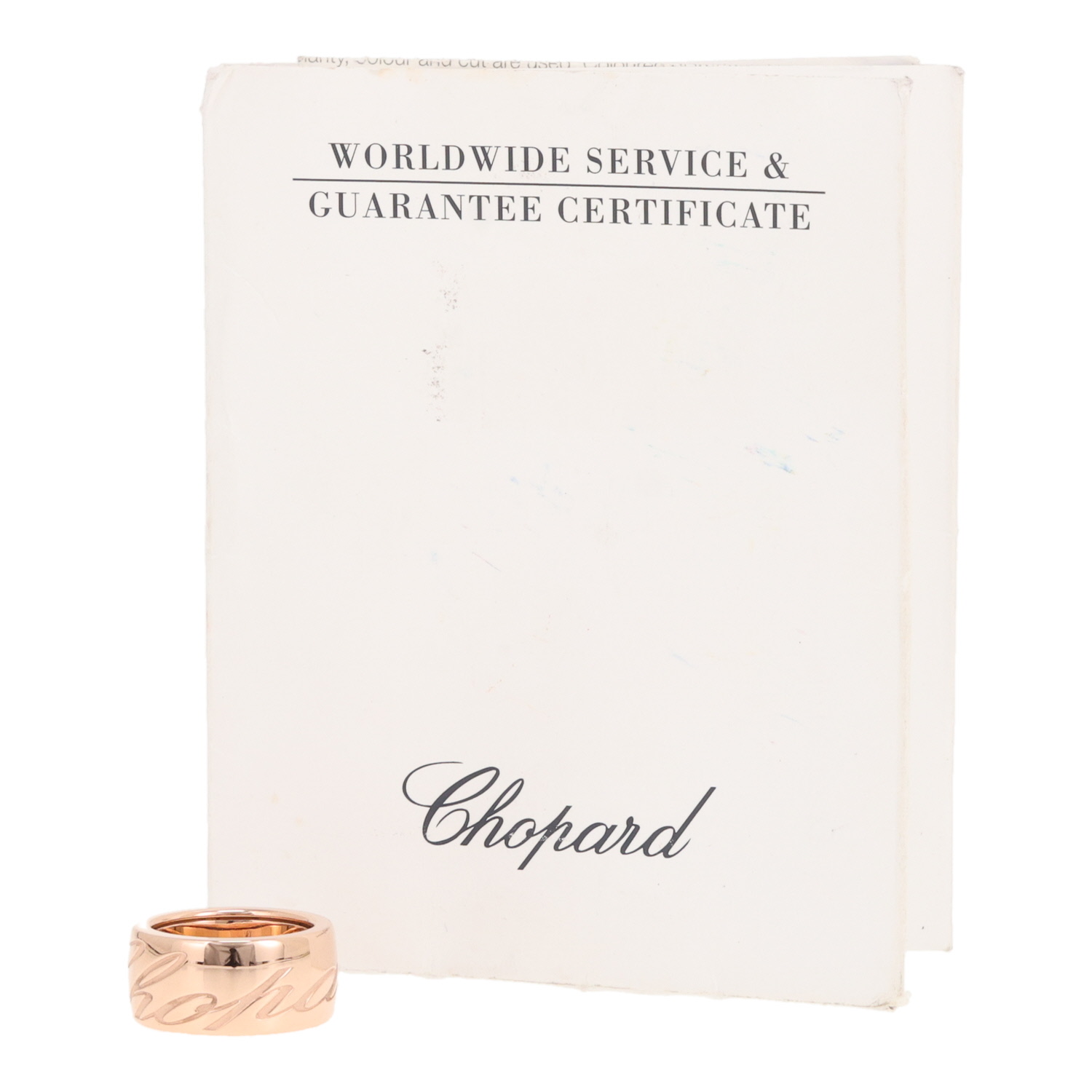 Bague Chopard Chopardissimo en or rose - Detail D2