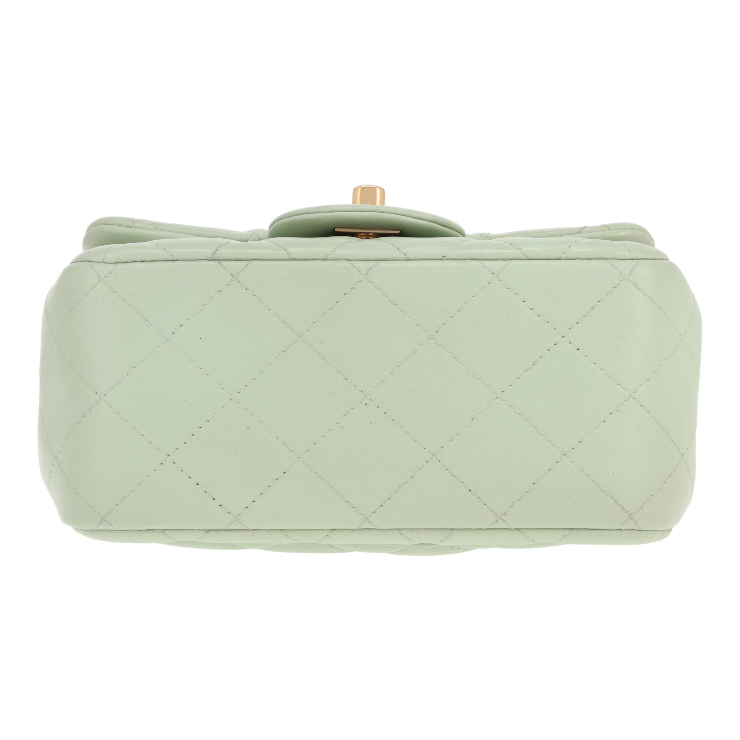 Sac bandoulière Chanel  Timeless Mini en cuir matelassé vert - Detail D1