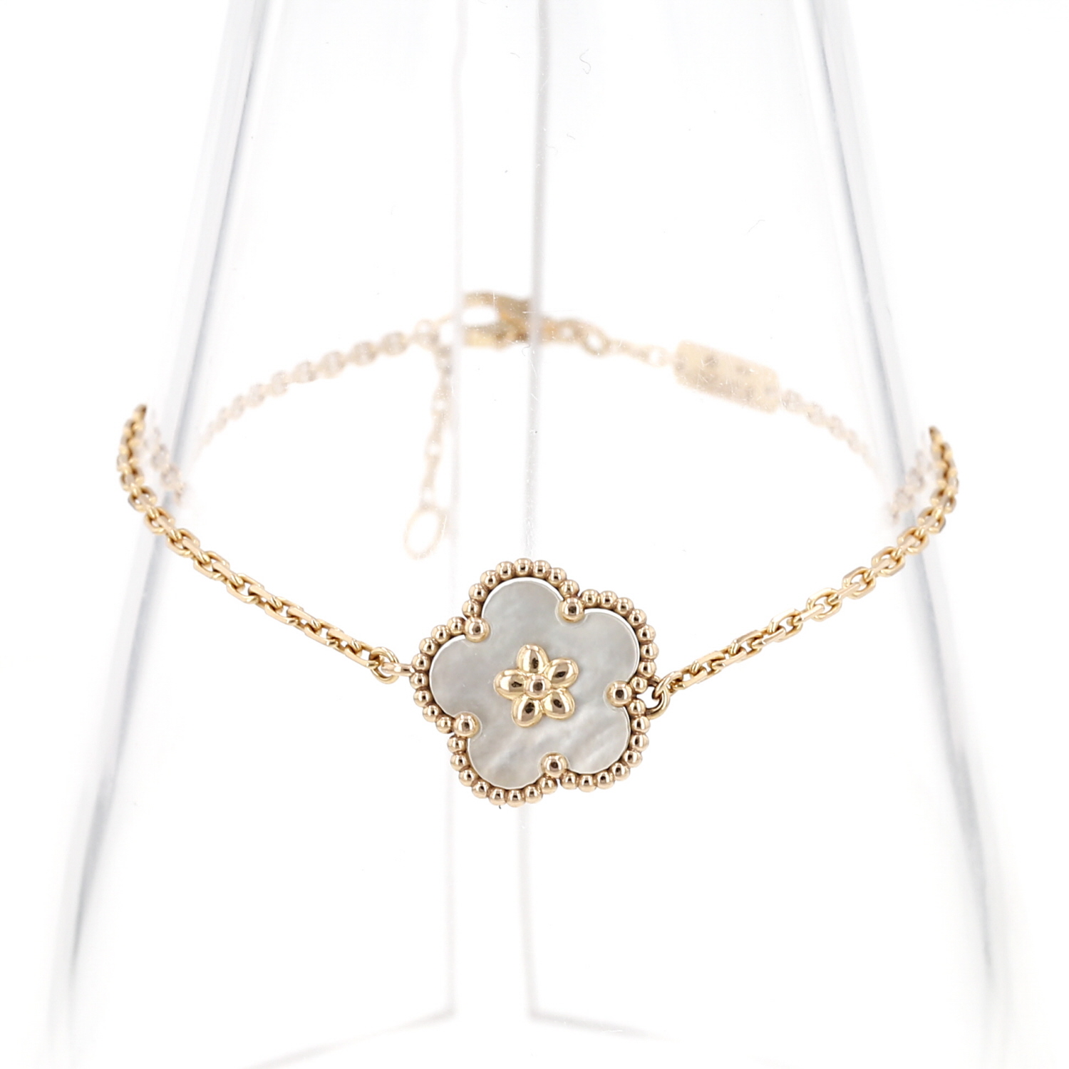 Van Cleef & Arpels Lucky Spring bracelet in rose gold and mother-of-pearl - Detail D3