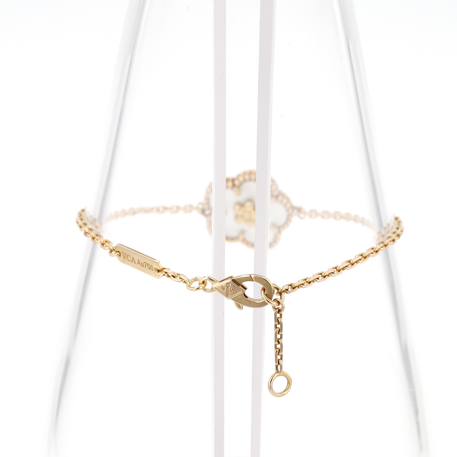 Van Cleef & Arpels Lucky Spring bracelet in rose gold and mother-of-pearl - Detail D6