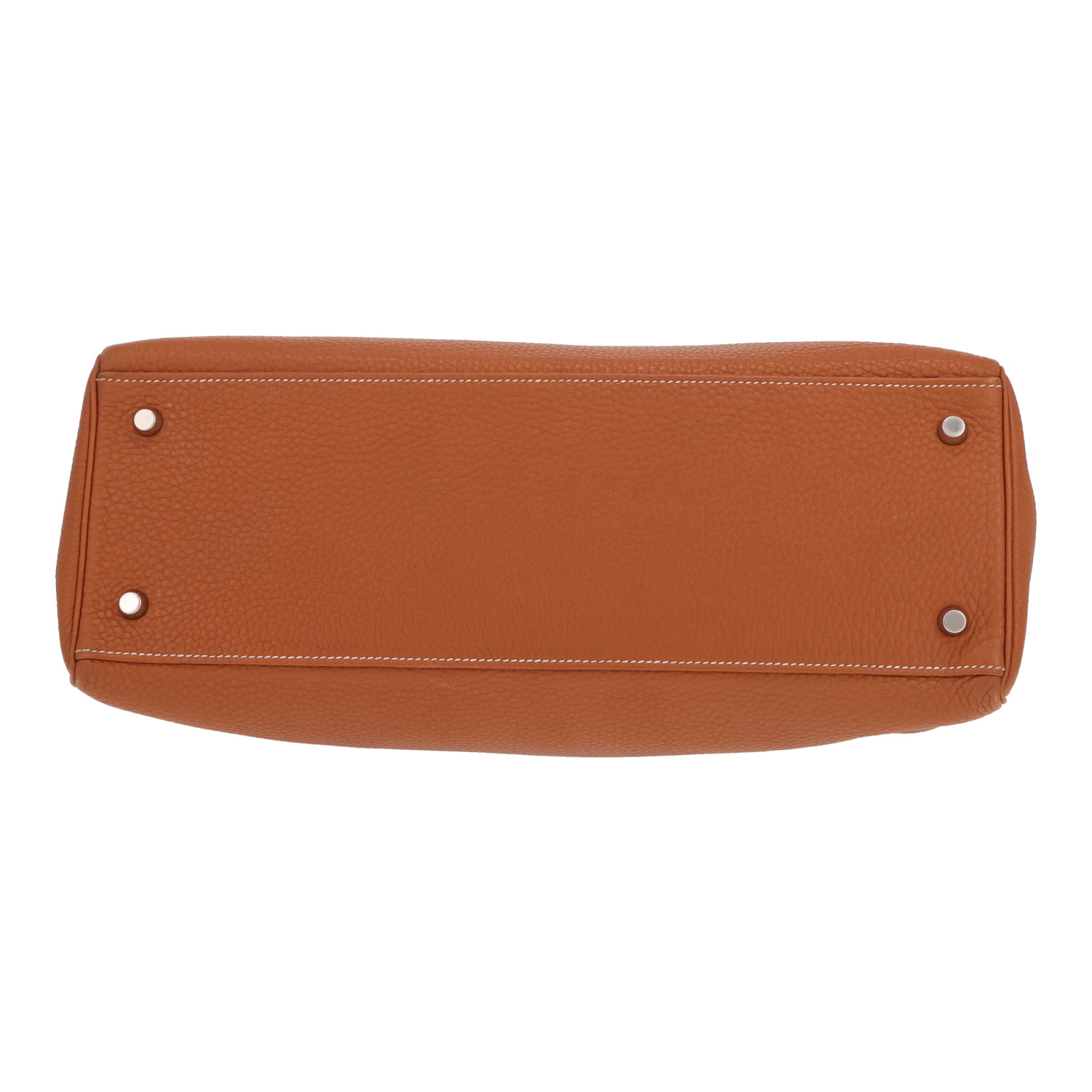 Sac à main Hermès  Kelly 35 cm en cuir togo gold - Detail D1