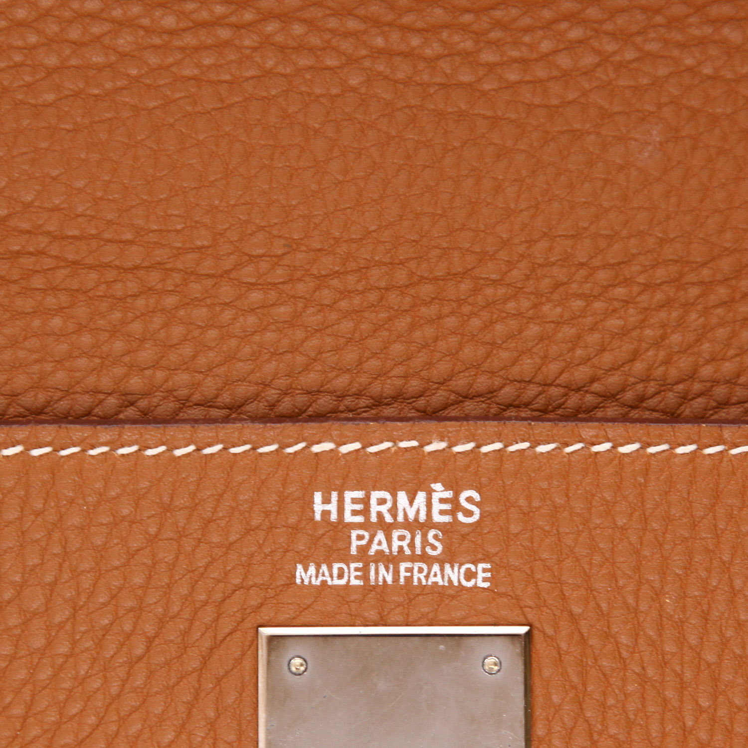 Sac à main Hermès  Kelly 35 cm en cuir togo gold - Detail D2