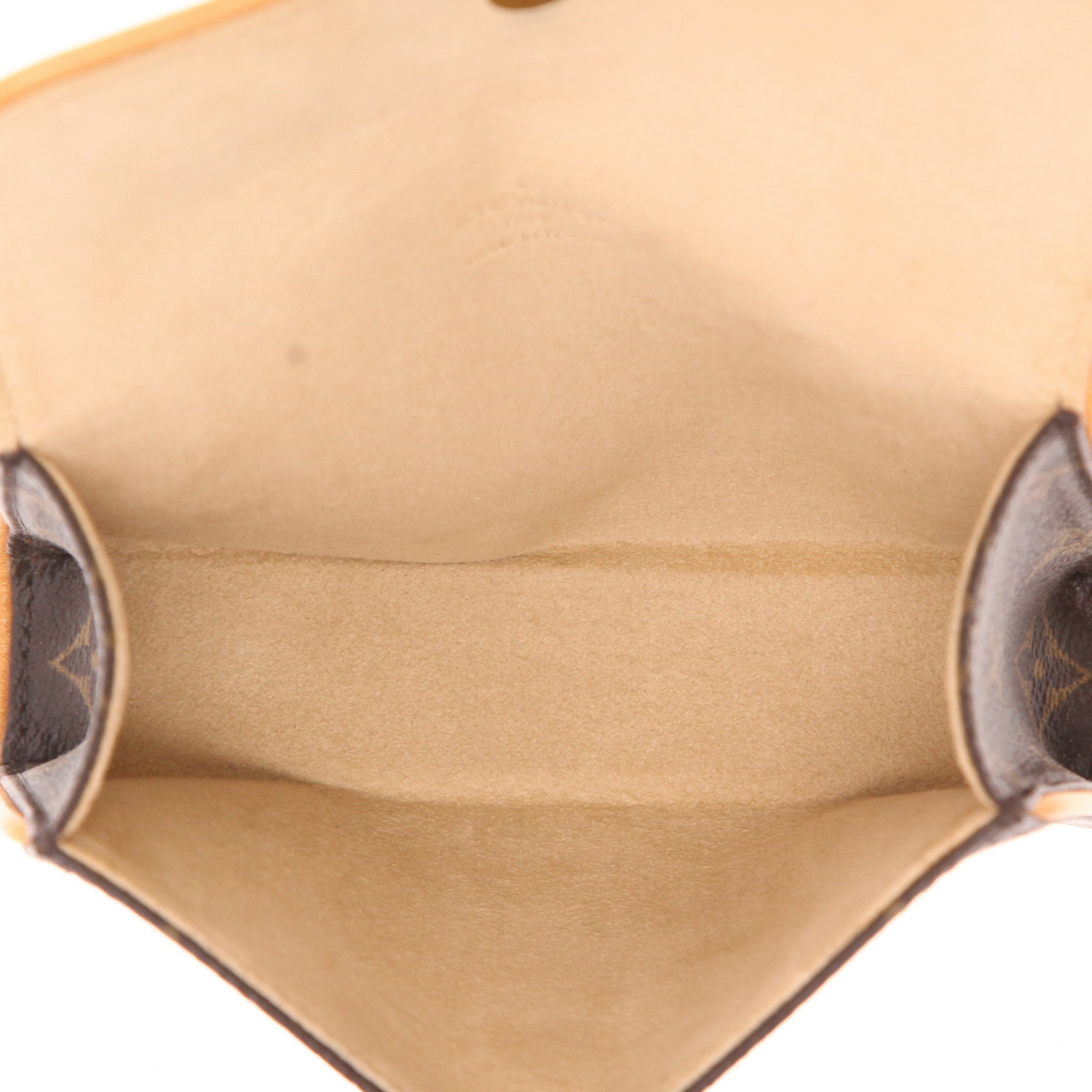 Pochette-ceinture Louis Vuitton  Florentine en toile monogram marron et cuir naturel - Detail D3