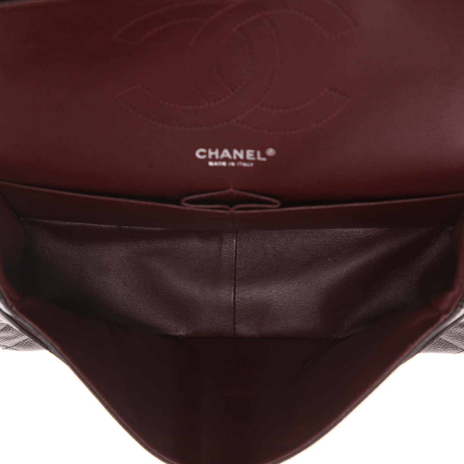 Sac bandoulière Chanel  Timeless Jumbo en cuir grainé matelassé noir - Detail D3