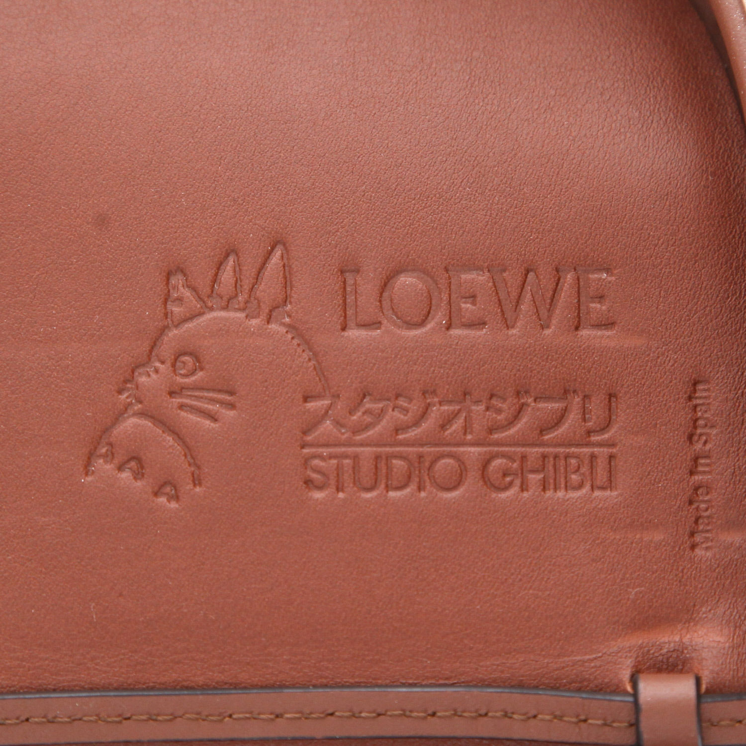 Sac bandoulière Loewe x Studio Ghibli en cuir marron - Detail D2
