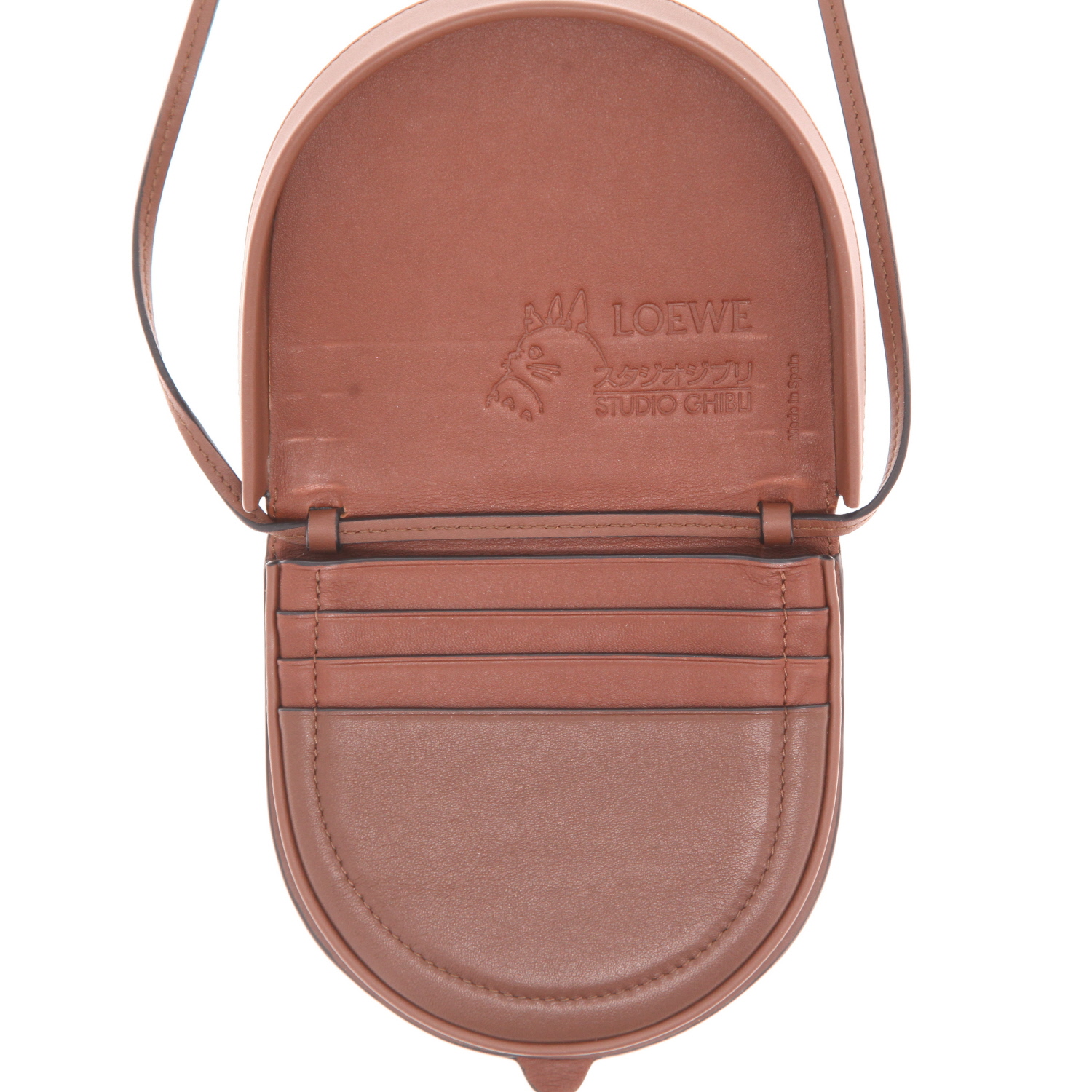 Borsa a tracolla Loewe x Studio Ghibli   in pelle marrone - Detail D3