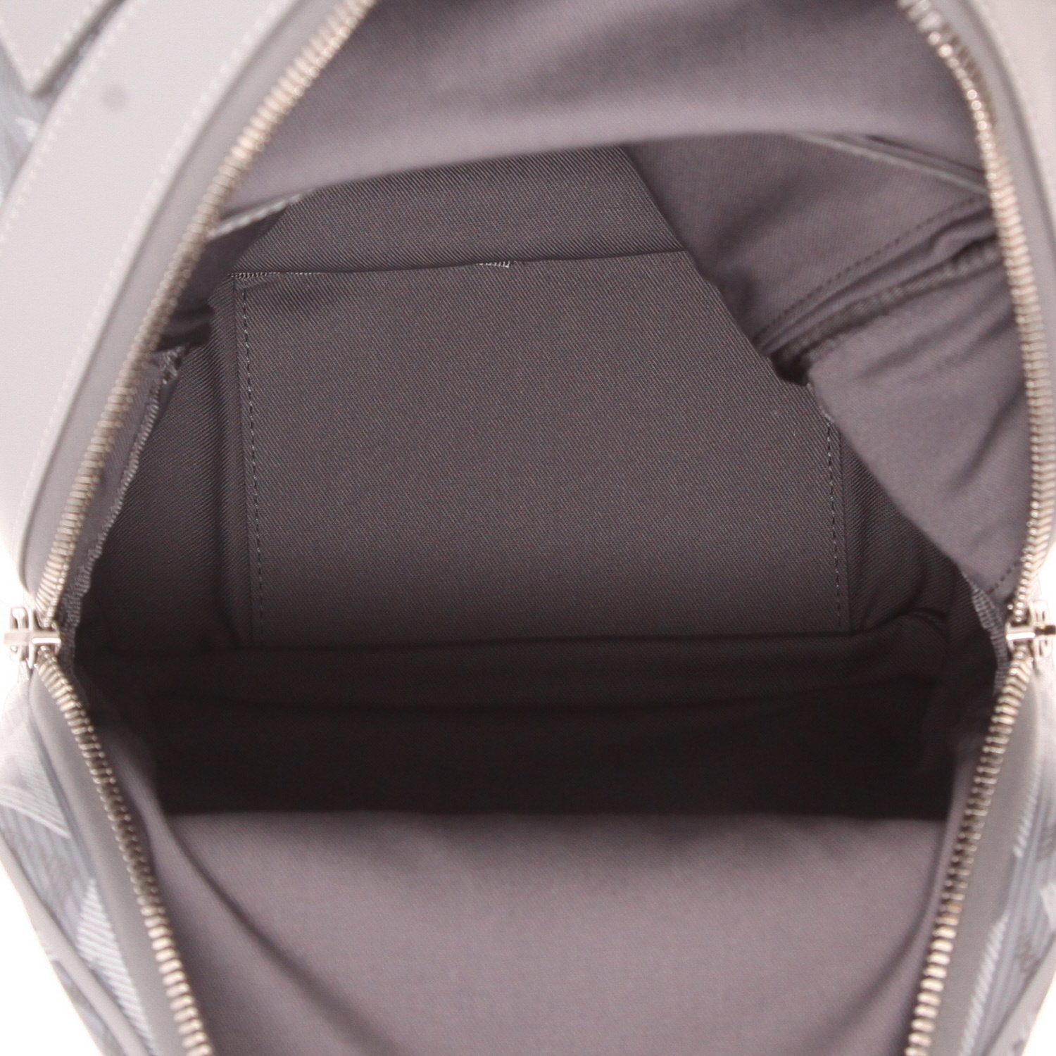 Mochila Dior Rider de lona con monograma gris y piel gris - Detail D3