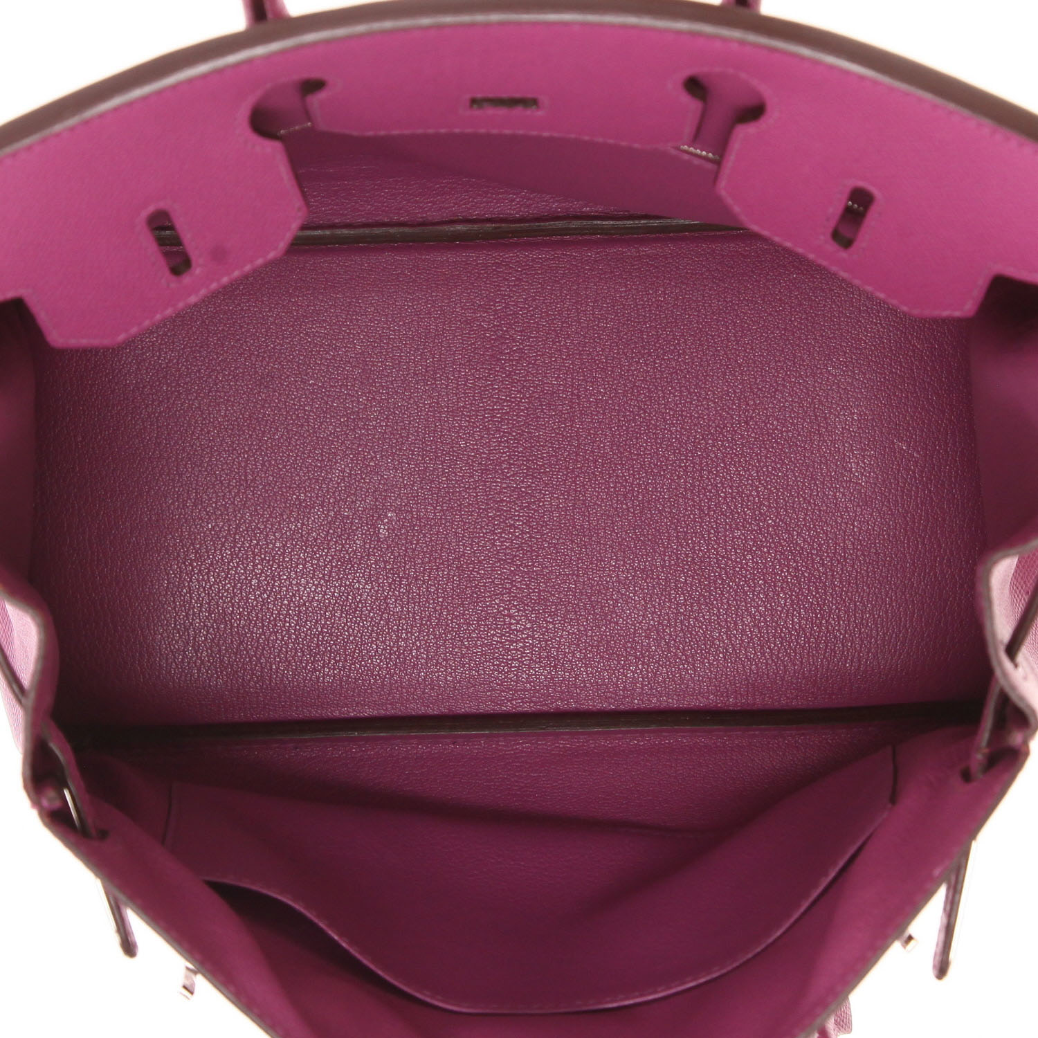 Bolso Hermès Birkin de 30 cm en piel Epsom morada - Detail D3