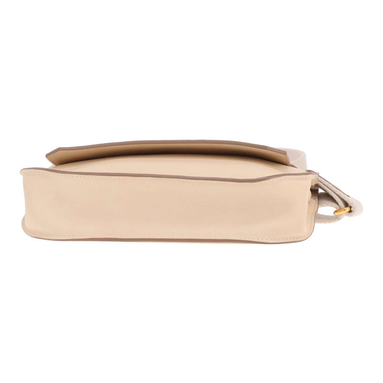 Hermès Jypsiere mini shoulder bag in Swift Craie leather - Detail D1
