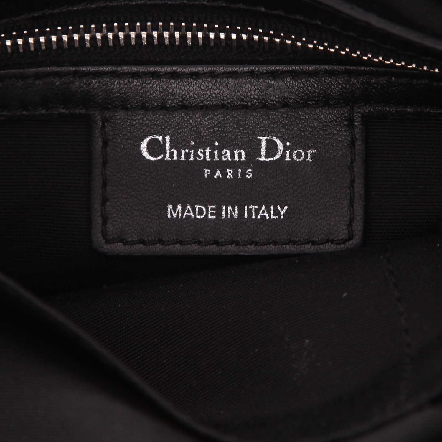 Dior Granville handbag in black cannage leather - Detail D2