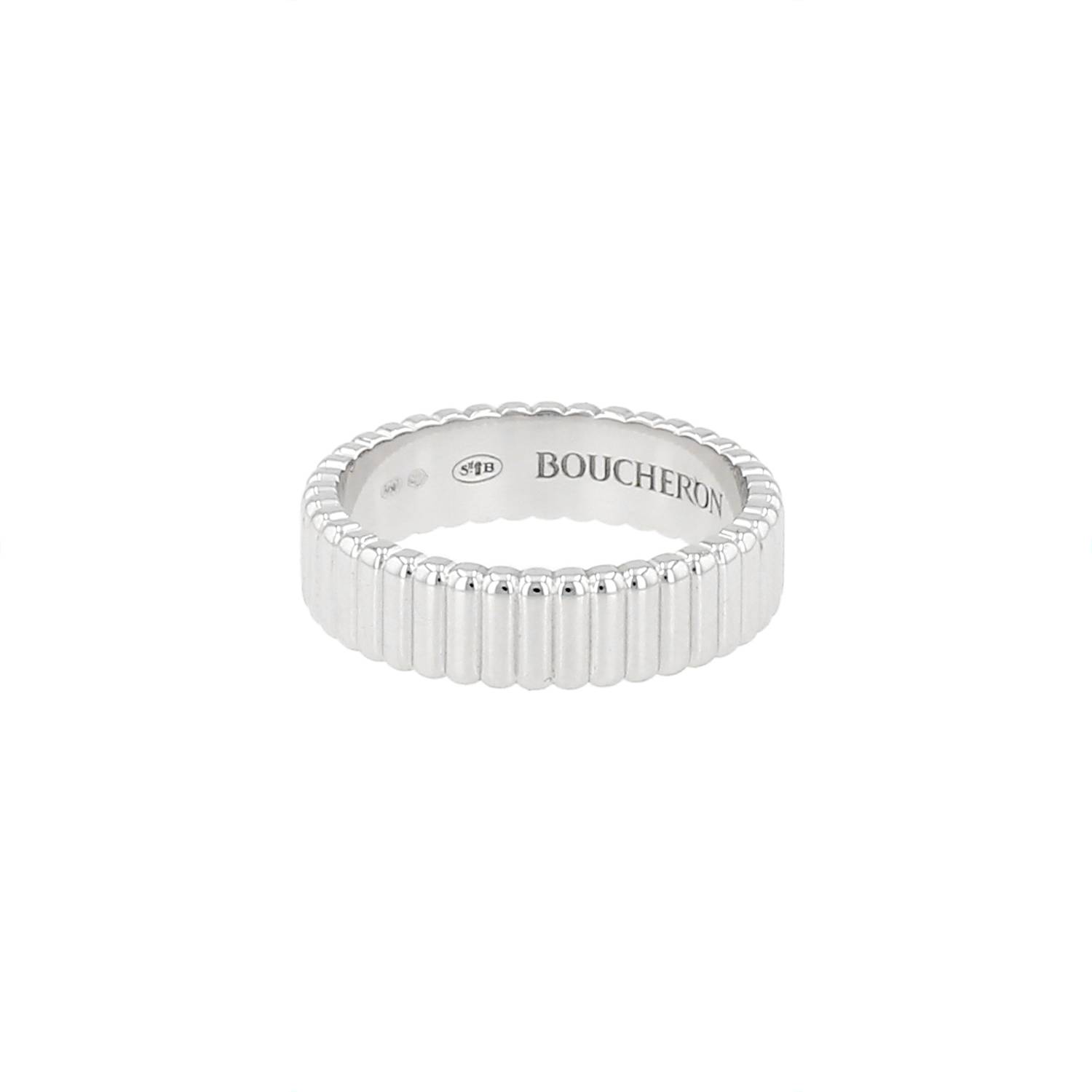 Bague Boucheron Grosgrain en or blanc Bague Boucheron Grosgrain en or blanc