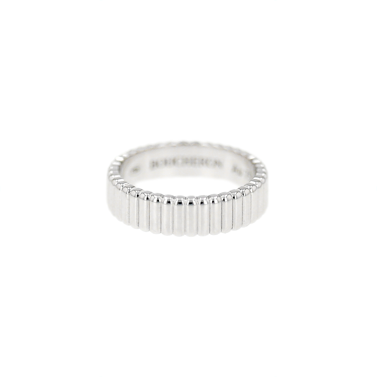 Boucheron Grosgrain ring in white gold - Detail D3