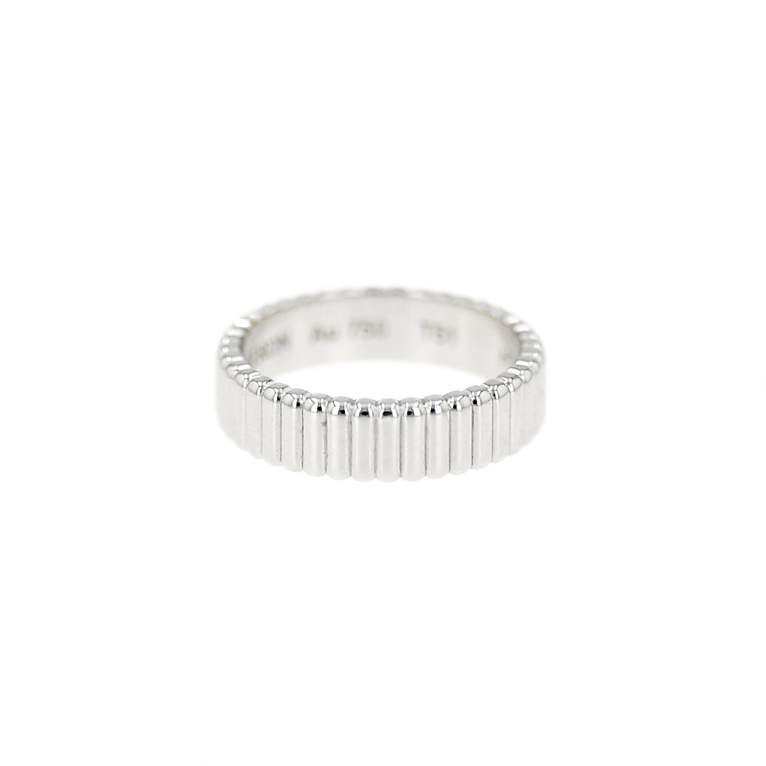 Anello Boucheron Grosgrain in oro bianco - Detail D4