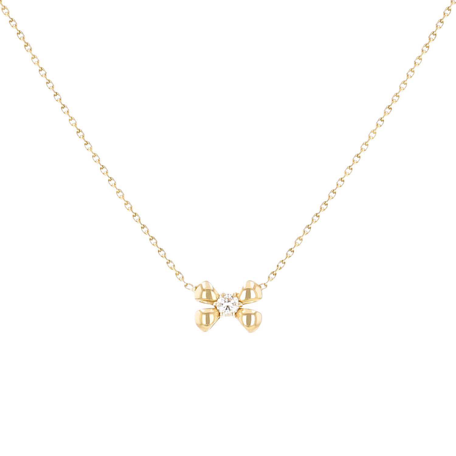 Collier Chaumet en or jaune et diamant