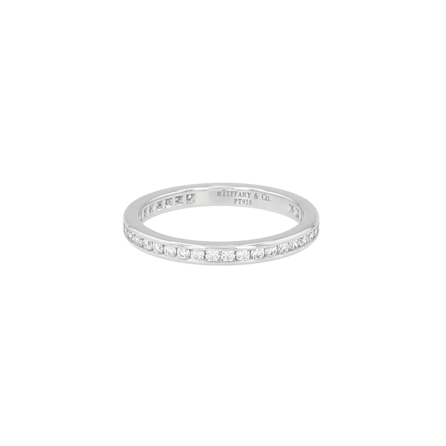 Alliance Tiffany & Co Setting en platine et diamants