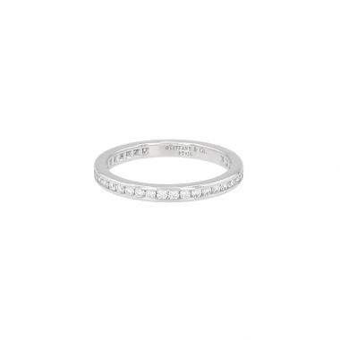 Anello di fidanzamento Tiffany & Co. in platino e diamanti