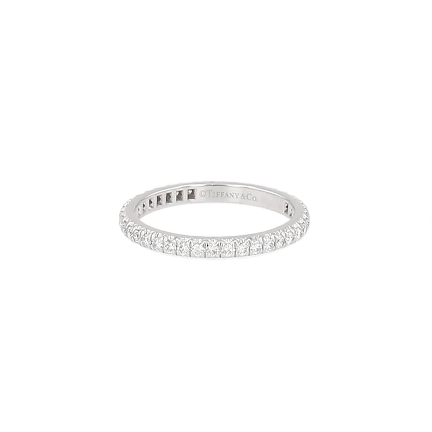 Alliance Tiffany & Co Soleste en platine et diamants