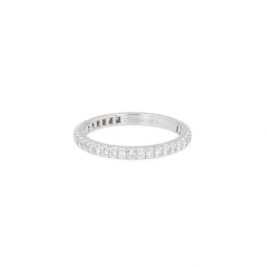 Tiffany & Co Soleste wedding ring in platinum and diamonds