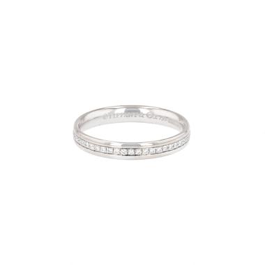 Alianza de Tiffany & Co. en oro blanco y diamantes