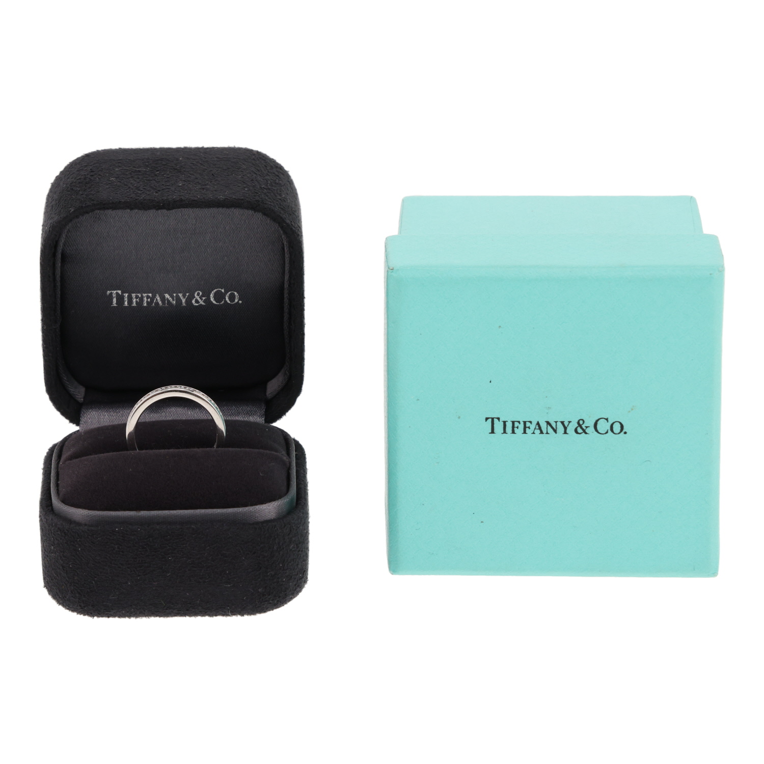 Alianza «Setting» de Tiffany & Co. en platino y diamantes - Detail D2
