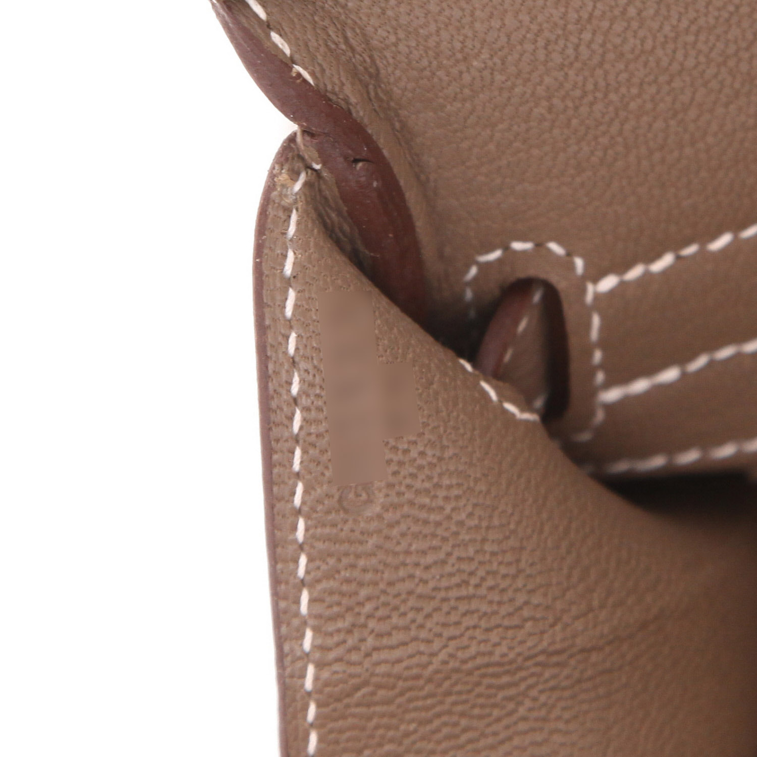 Borsa Hermès Birkin da 30 cm in pelle Togo Étoupe color paglia - Detail D4