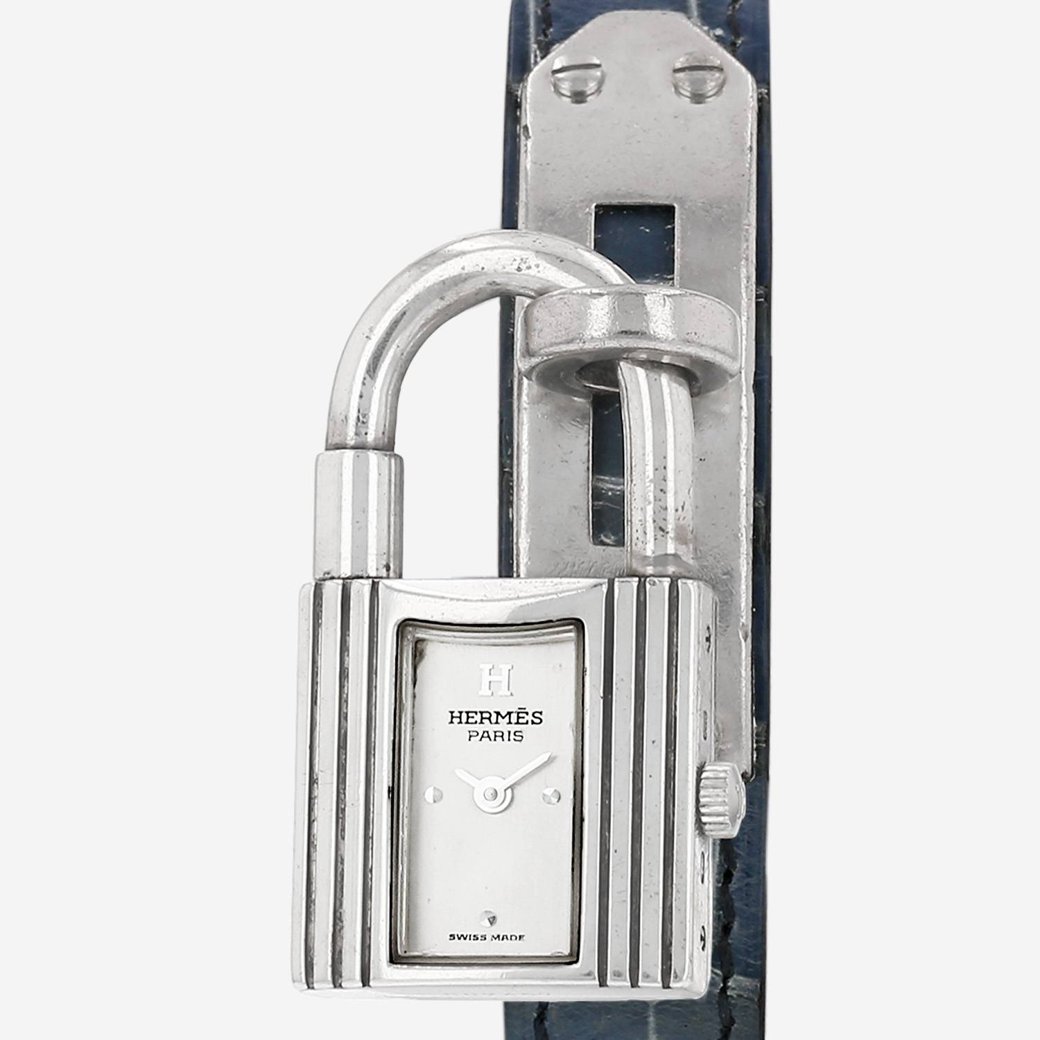 Hermès Kelly watch in silver, circa 2010