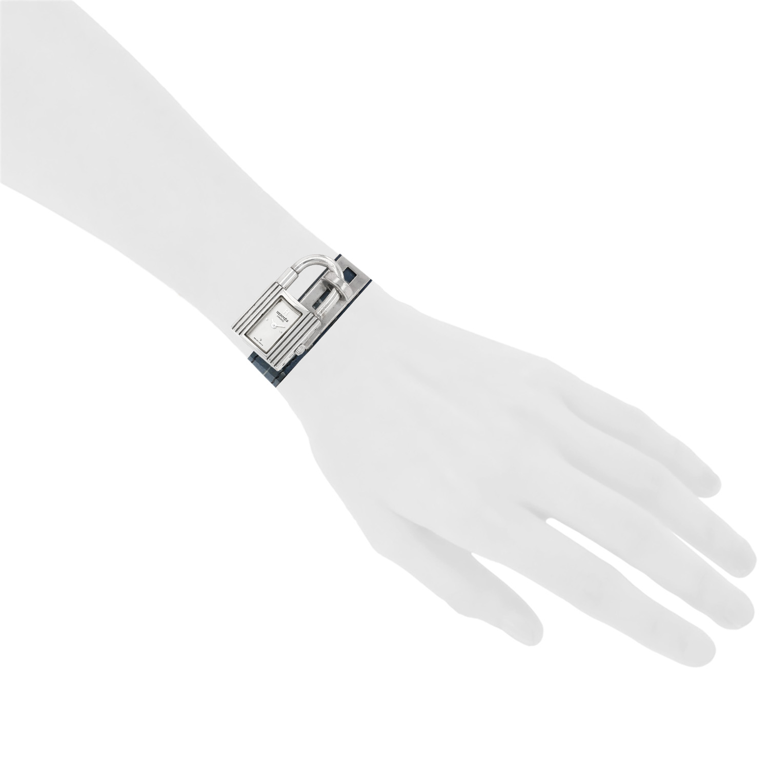Hermès Kelly watch in silver, circa 2010 - Detail D1