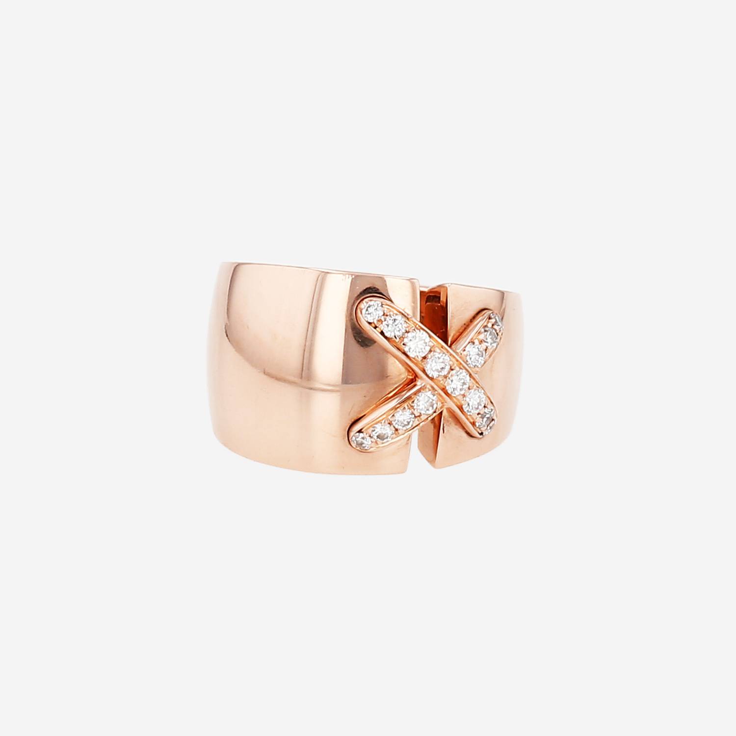 Chaumet ‘Lien’ medium-sized ring in rose gold and diamonds