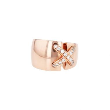 Chaumet ‘Lien’ medium-sized ring in rose gold and diamonds