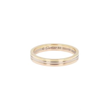 Cartier Vendôme Louis Cartier wedding ring in rose gold, white gold and yellow gold