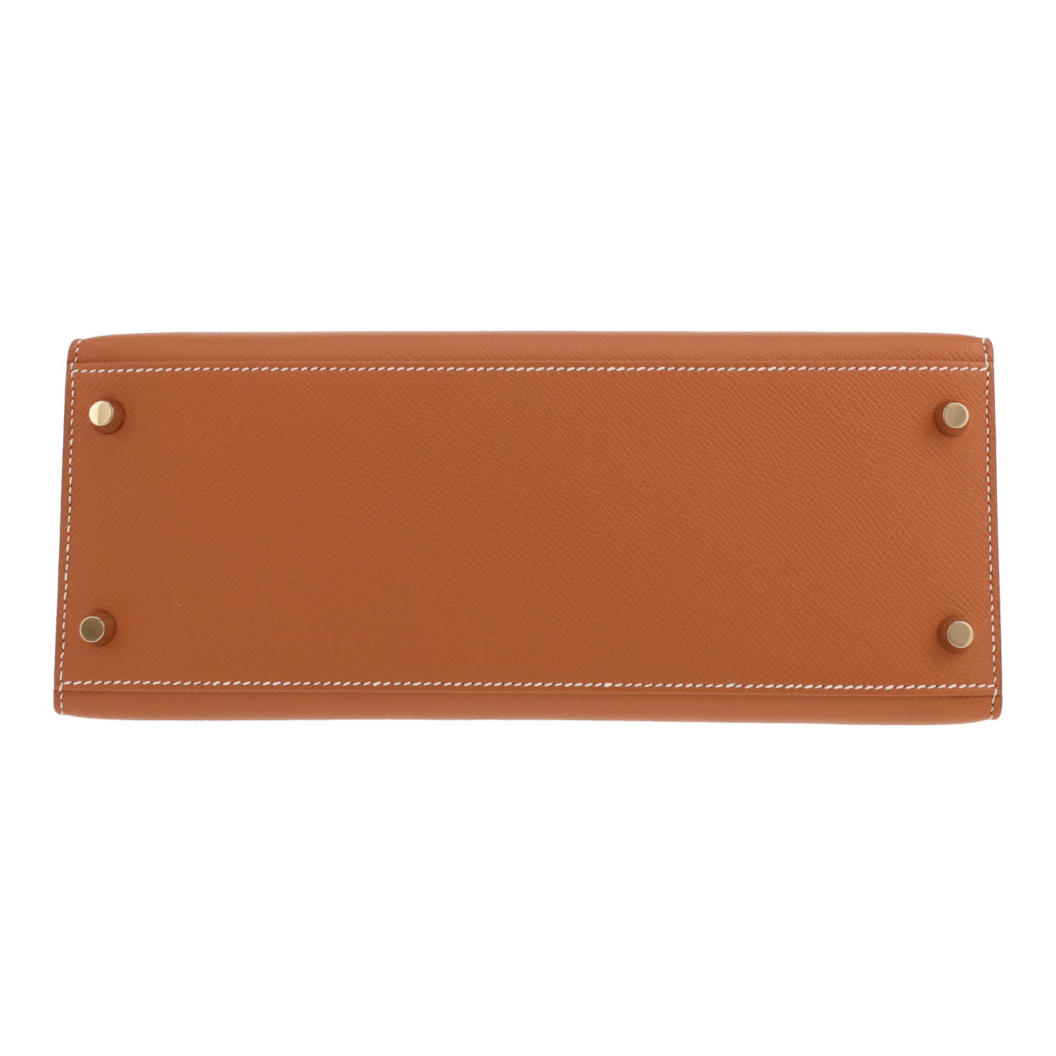 Hermès Kelly 28 cm handbag in gold Epsom leather - Detail D1