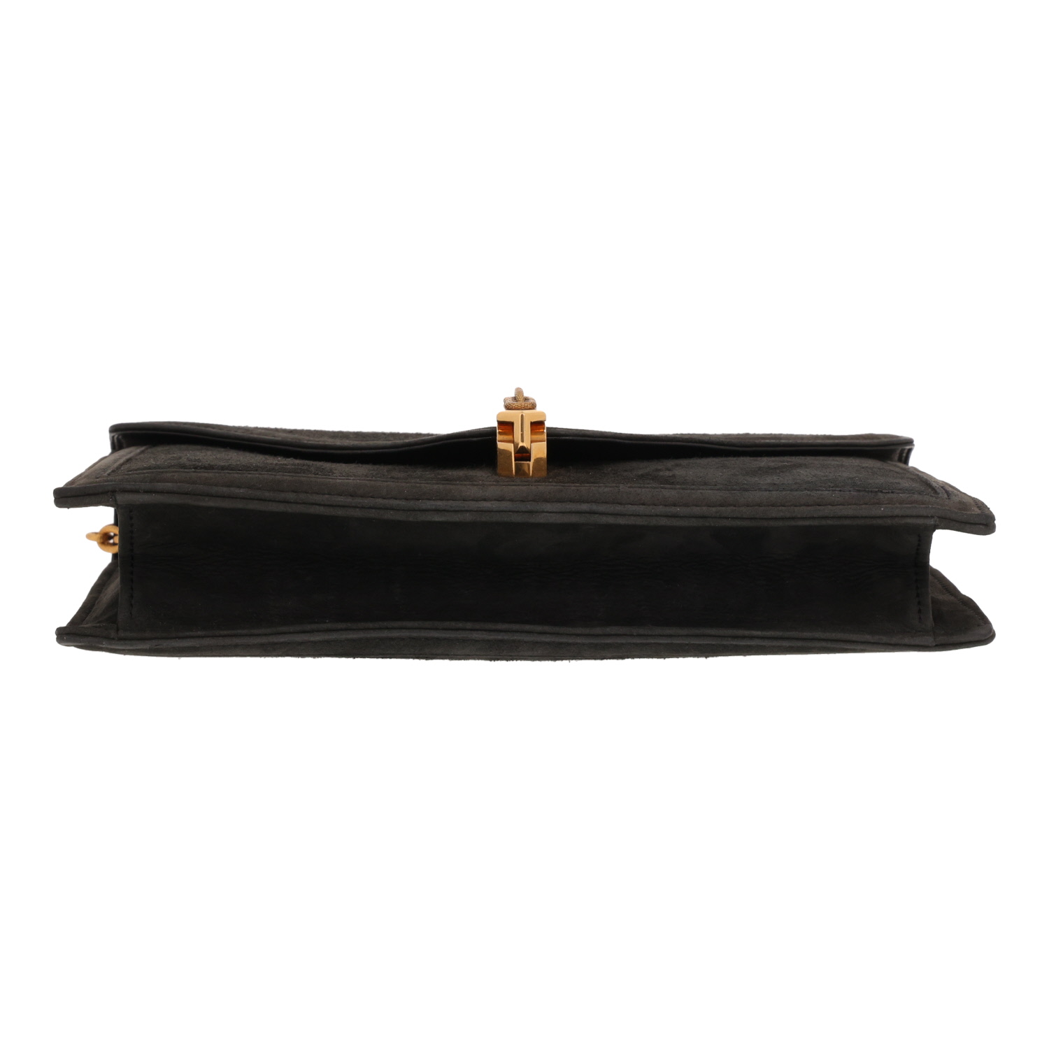 Bolso Hermès Alcazar de piel de becerro Doblis Noir - Detail D1