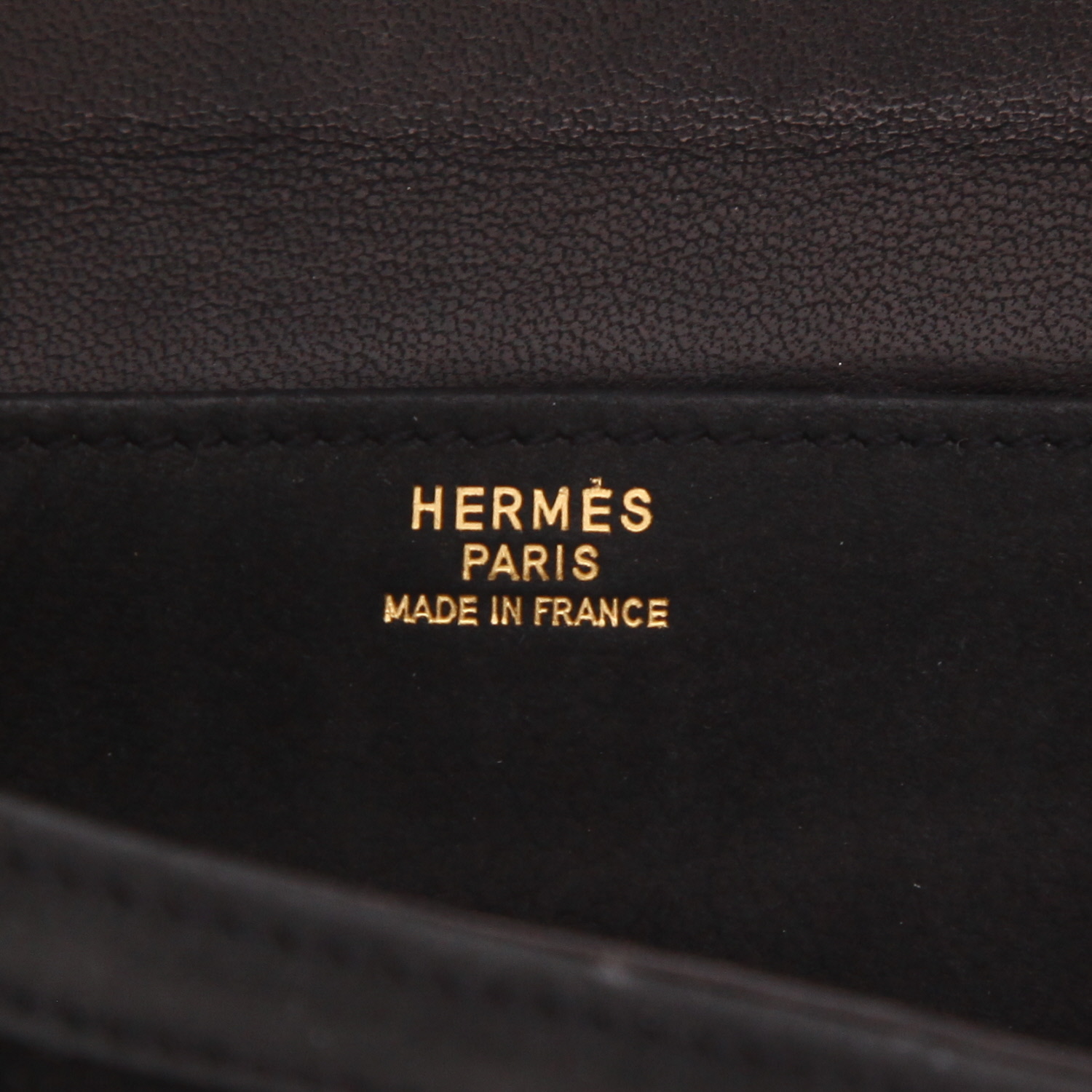 Hermès Alcazar handbag in Noir Doblis calfskin - Detail D2
