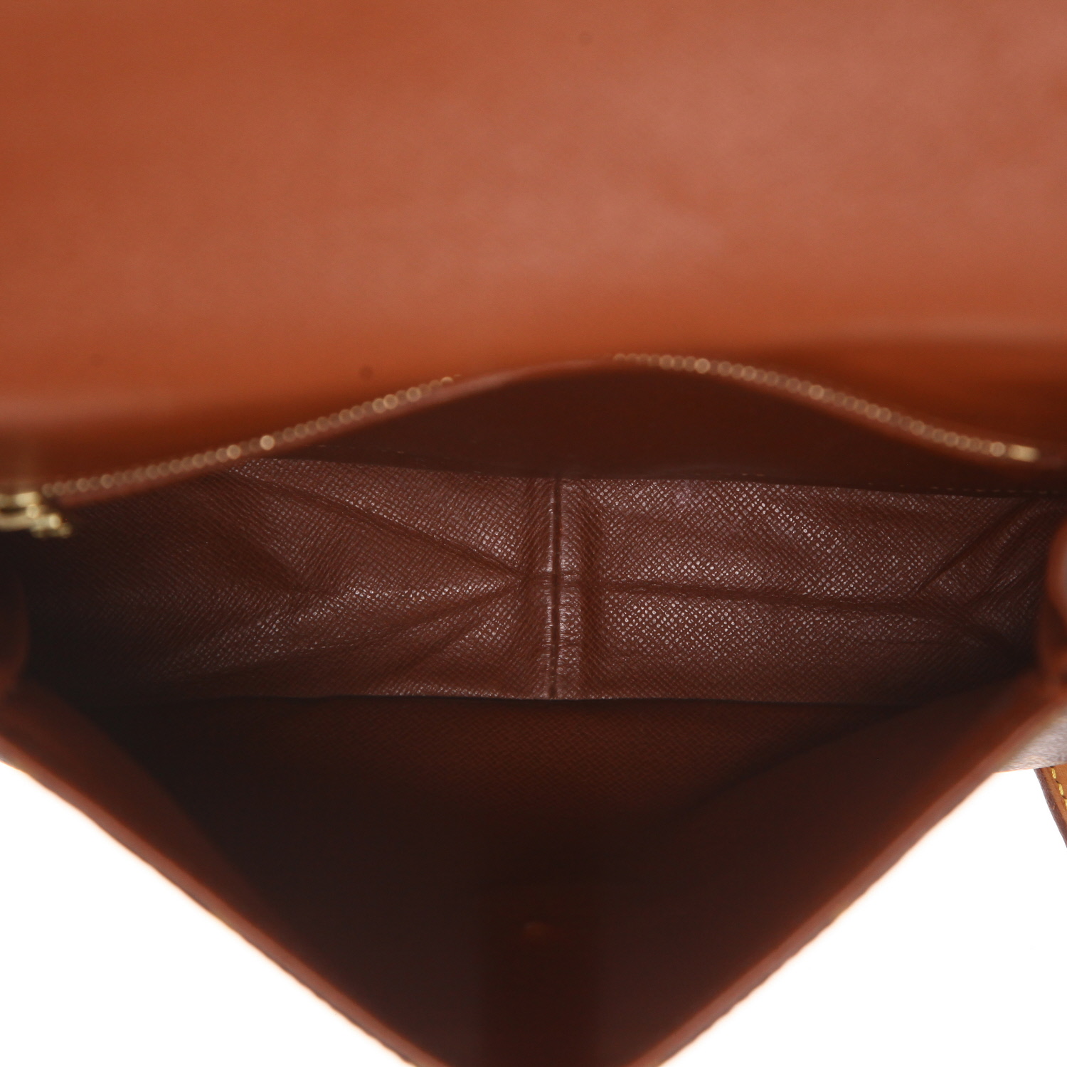 Louis Vuitton Saint Cloud shoulder bag in brown Monogram canvas and natural leather - Detail D3