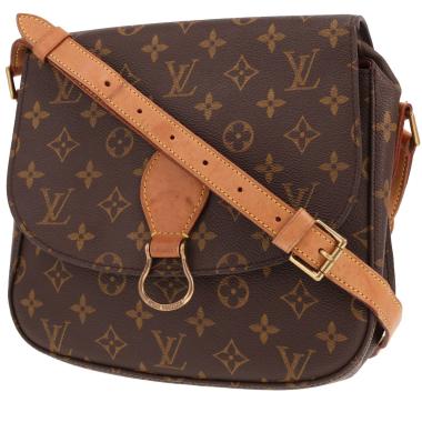 Louis Vuitton Saint Cloud shoulder bag in brown Monogram canvas and natural leather