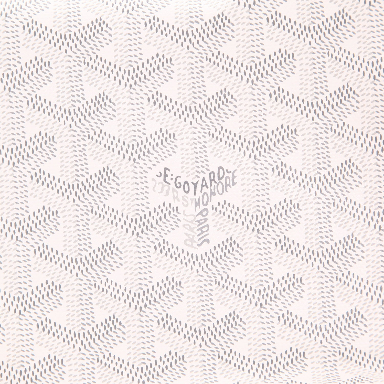 Borsa shopping Goyard Saint-Louis in tela Goyardine bianca e pelle bianca - Detail D2