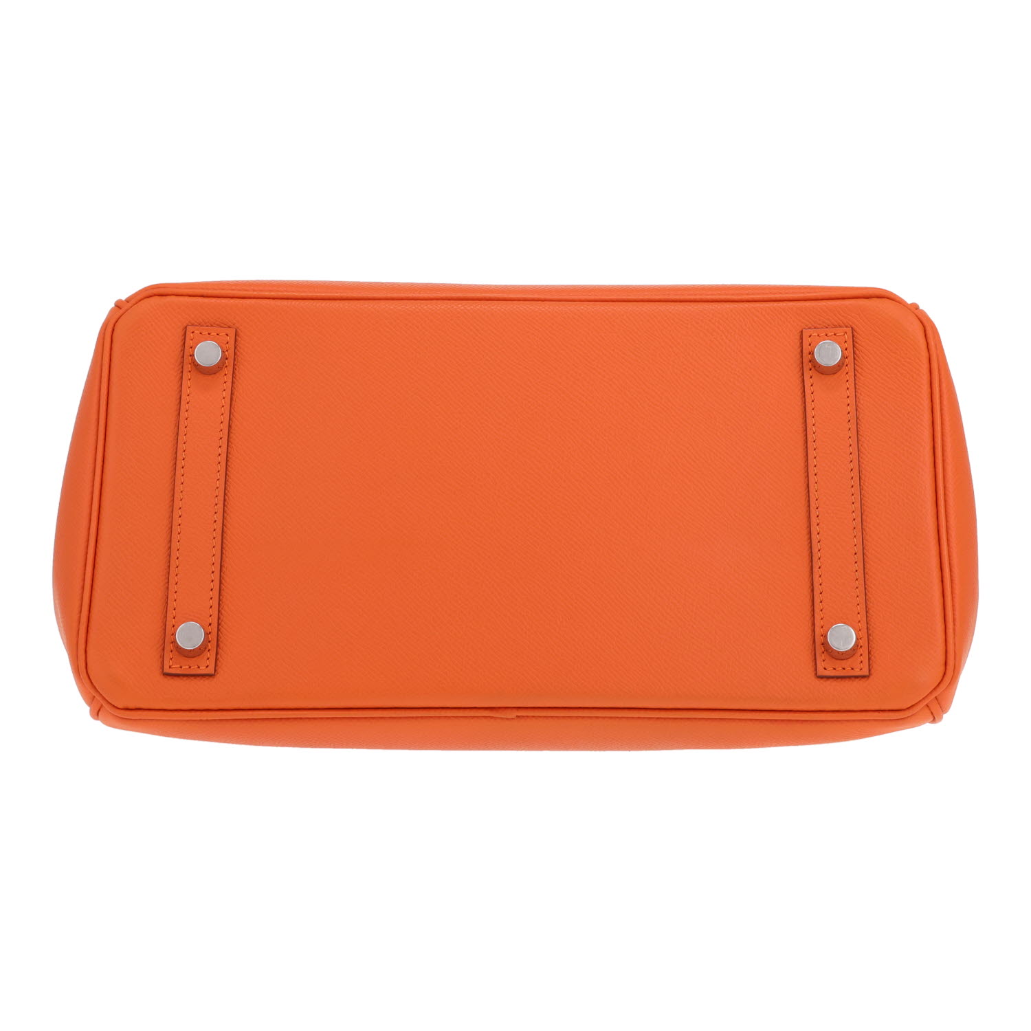 Hermès Birkin 30 cm handbag in orange Epsom leather - Detail D1