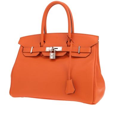 Hermès Birkin 30 cm handbag in orange Epsom leather
