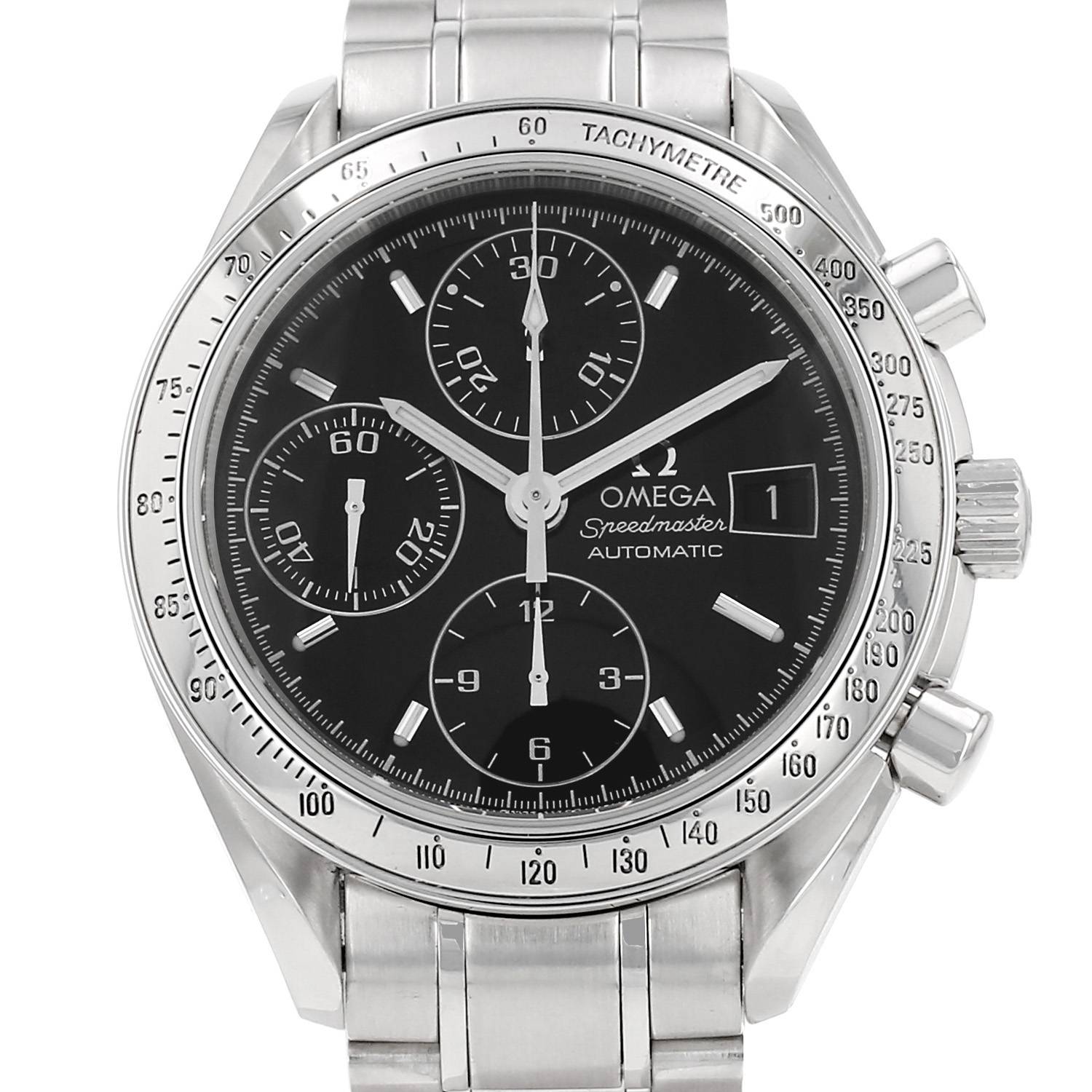 Montre Omega Speedmaster en acier Ref: Omega - 175.0083 Vers 1990 Montre Omega Speedmaster en acier Ref: Omega - 175.0083 Vers 1990
