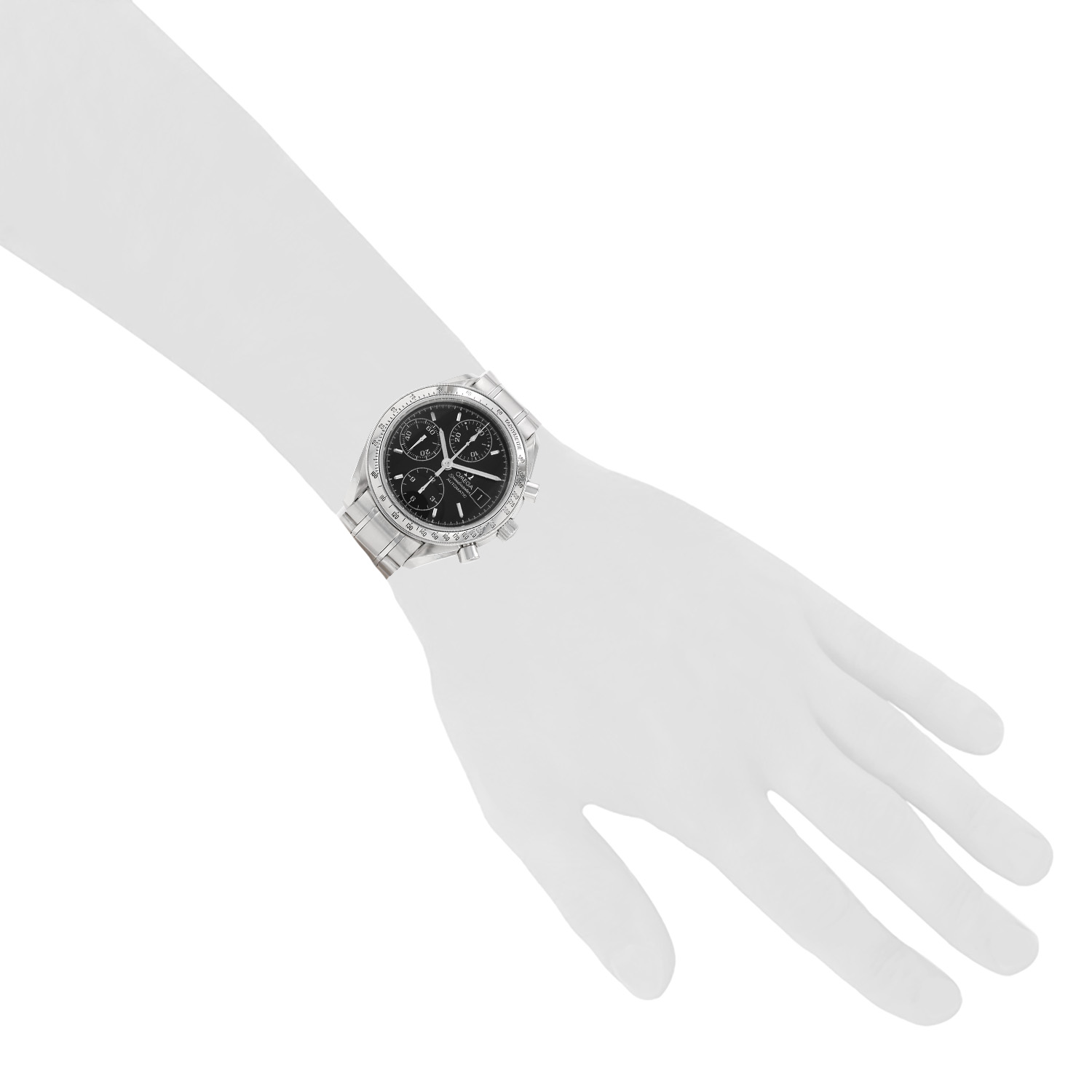 Omega Speedmaster steel watch, Ref: Omega - 175.0083  Circa 1990 - Detail D1