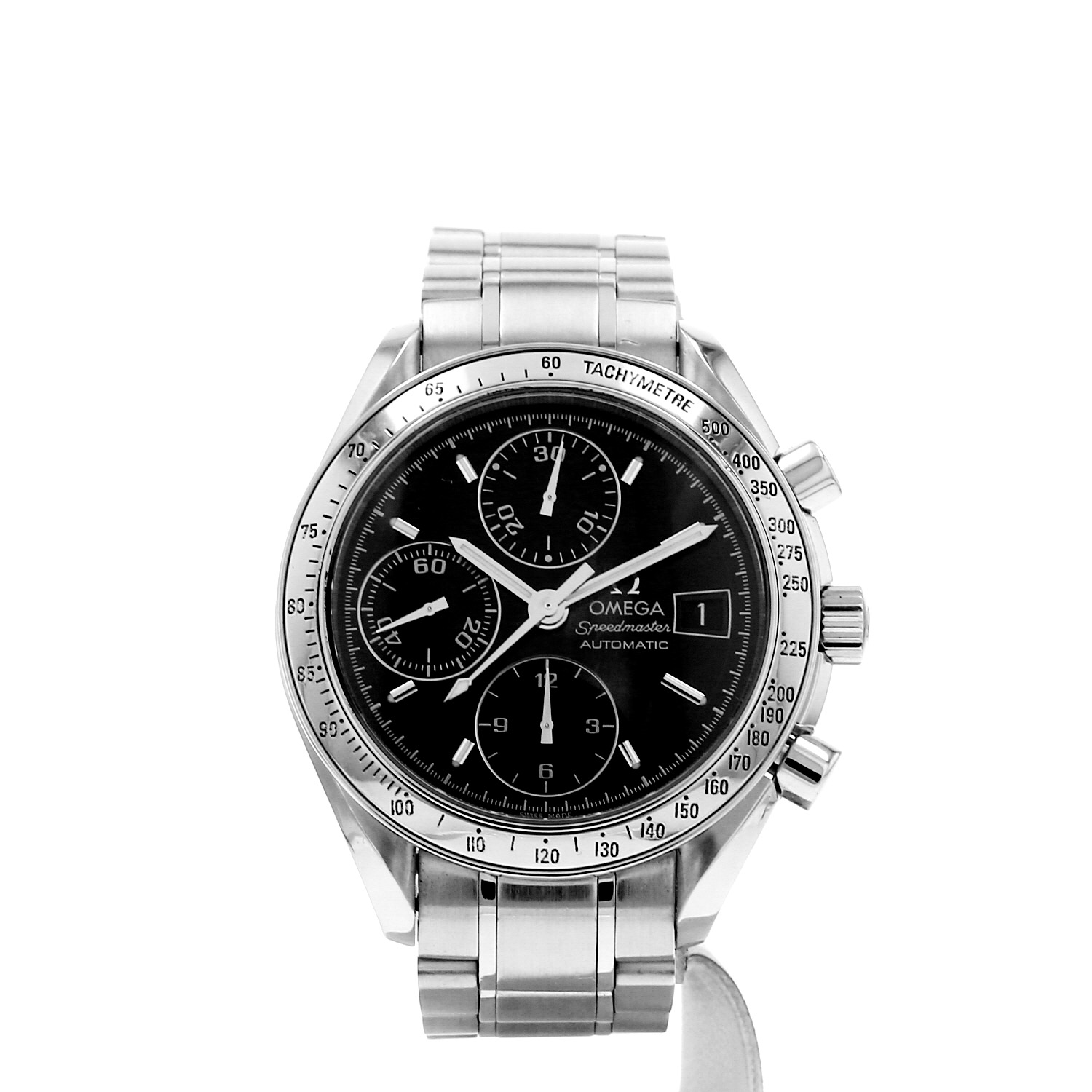 Montre Omega Speedmaster Automatic en acier Ref: Omega - 1750083  Vers 1990 - Detail D2
