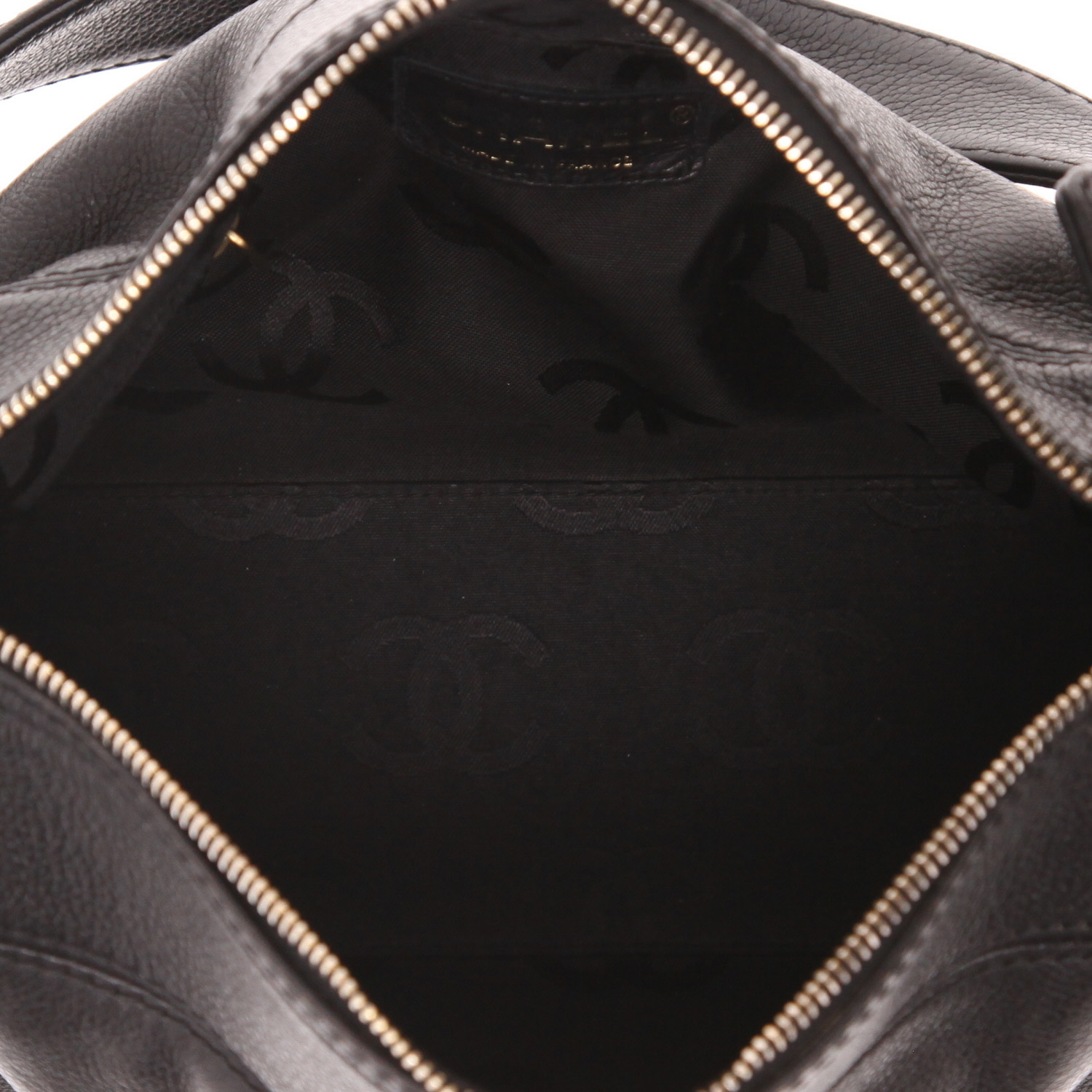 Borsa Chanel Hobo in pelle nera - Detail D3