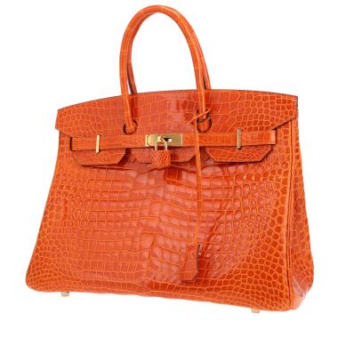 Hermès Birkin handbag, 35 cm, in orange Nile crocodile