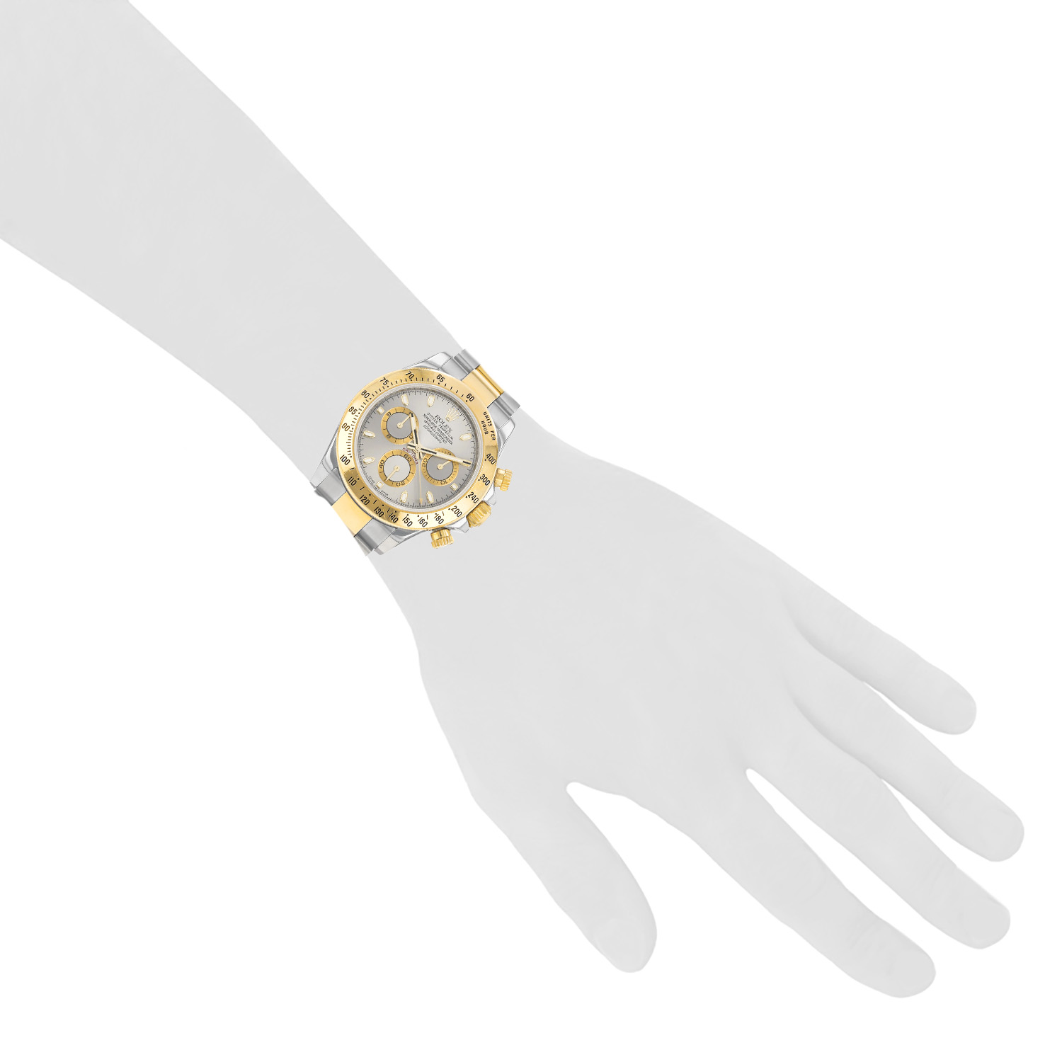 Rolex Daytona Automatic watch in gold and steel, Ref: Rolex - 116523  Circa 2007 - Detail D1