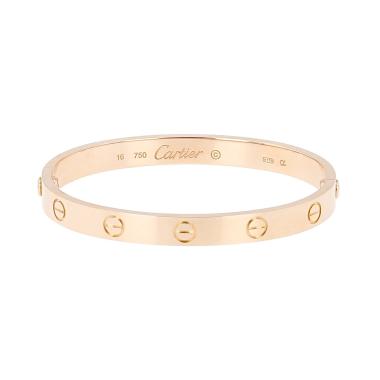 Pulsera Cartier Love de oro rosa