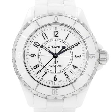Chanel J12 watch in white ceramic and steel, circa 2010