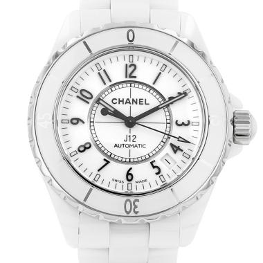 Chanel J12 watch in white ceramic and steel, circa 2010