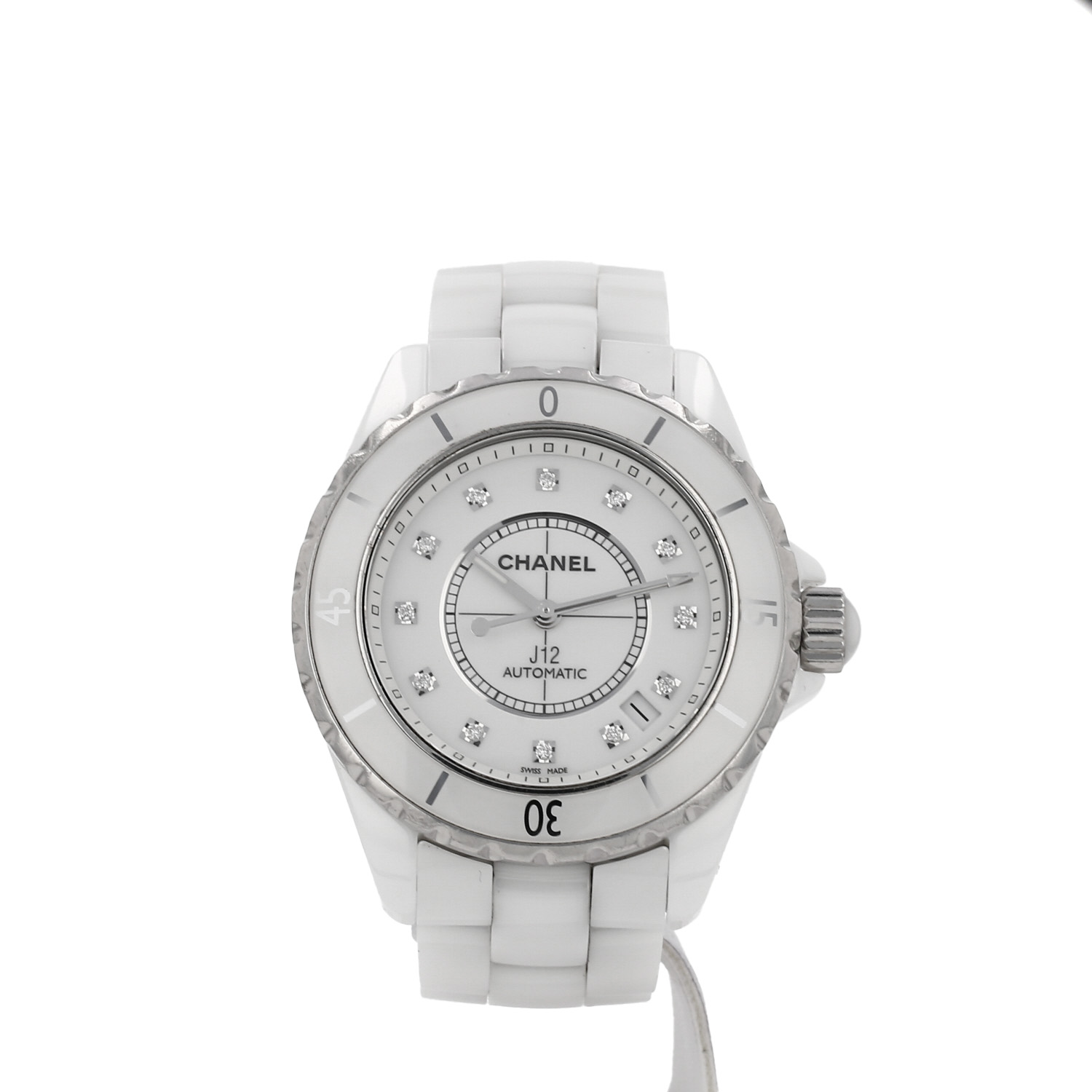 Chanel J12 watch in white ceramic and steel, circa 2000