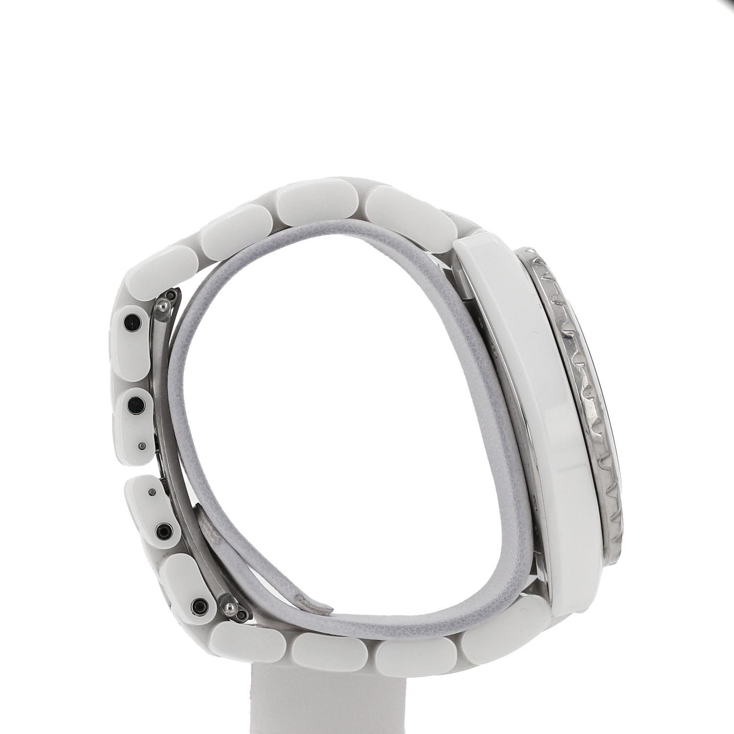 Orologio Chanel J12 in ceramica bianca e acciaio, intorno al 2000 - Detail D3